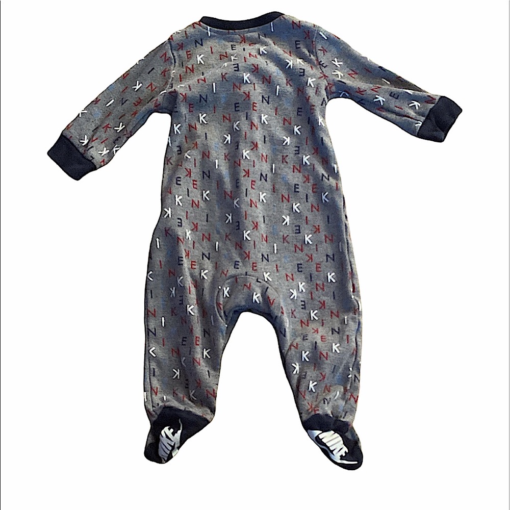 Nike | Infant Pajama and Onesie Set | Red and gray 6-9 month sized - Picture 3 of 7